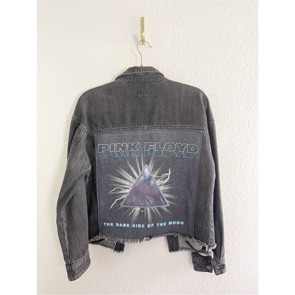 Pink Floyd trucker jacket Up-Cycled Band T jean jacket ONE OF A KIND